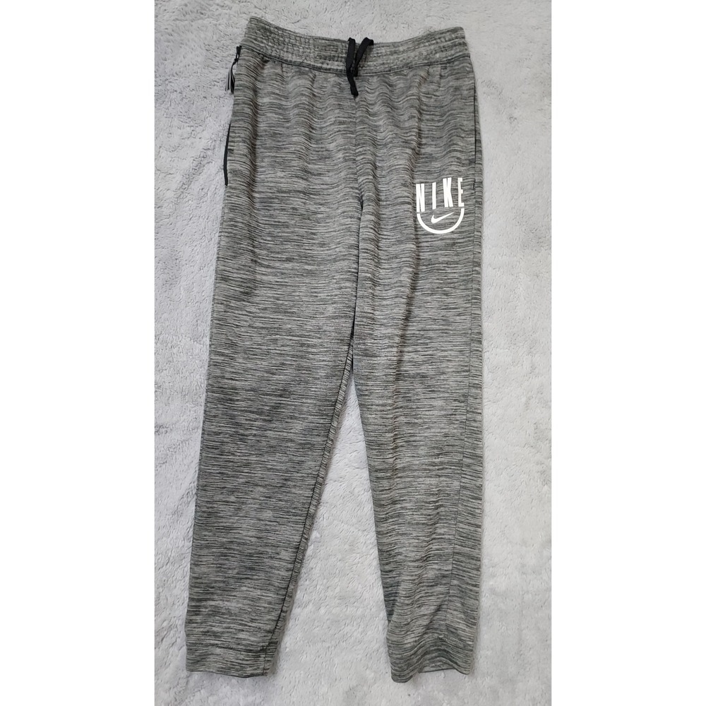 Nike Joggers Youth XL Boys Spotlight Dri Fit Athletic Joggers Gray Spellout Gym
